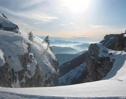 panorama neige dans le vercors